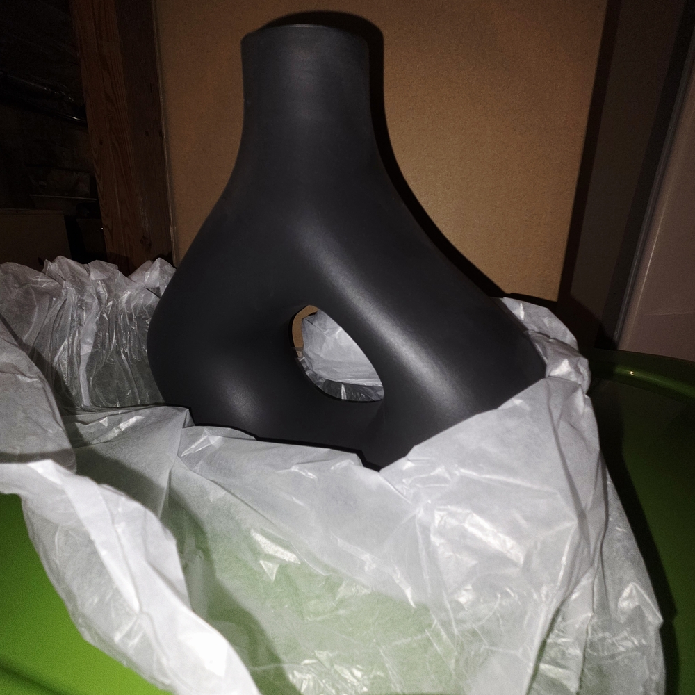 Modern Black Abstract Vase